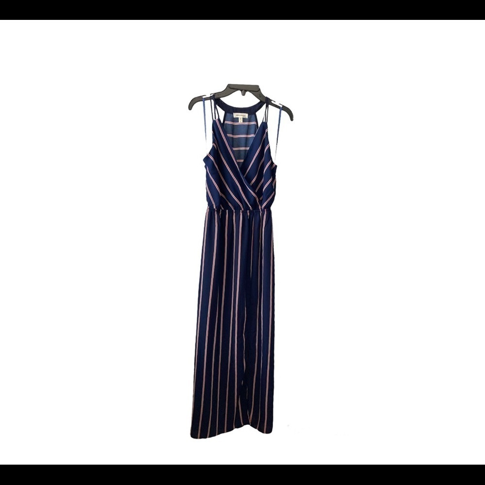 MONTEAU Blue Haltered Maxi Medium Summer Dress